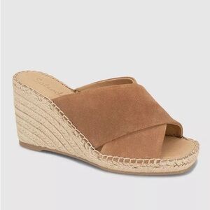 Spledid Espadrille Wedge Sandals - Brown Size 9